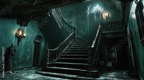 Eerie Mansion Interior 