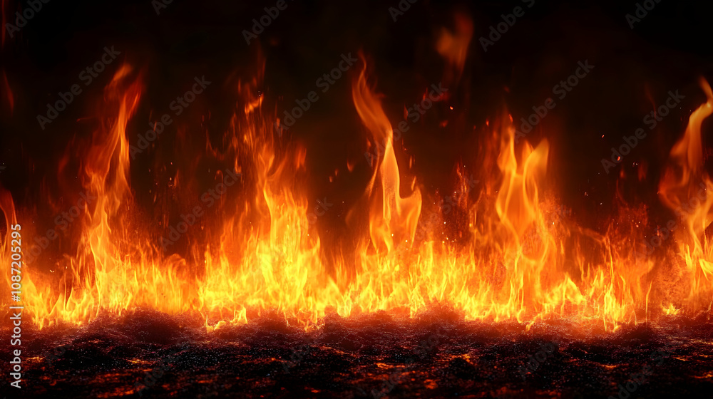 Fiery Inferno Abstract Background Fiery Inferno Abstract Background