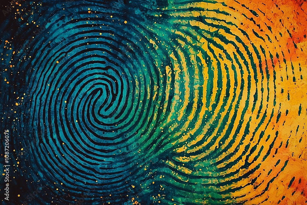 The Interplay of Identity: A Colorful Fusion of Fingerprints The Interplay of Identity: A Colorful Fusion of Fingerprints
