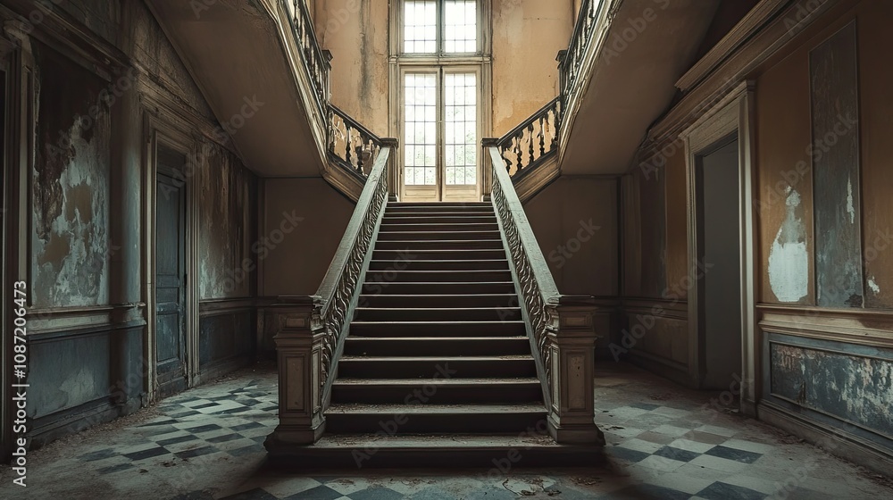 Obraz premium Eerie Mansion Interior 