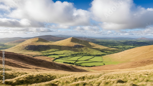 Scenic View of Pentland Hills, Scotland photo