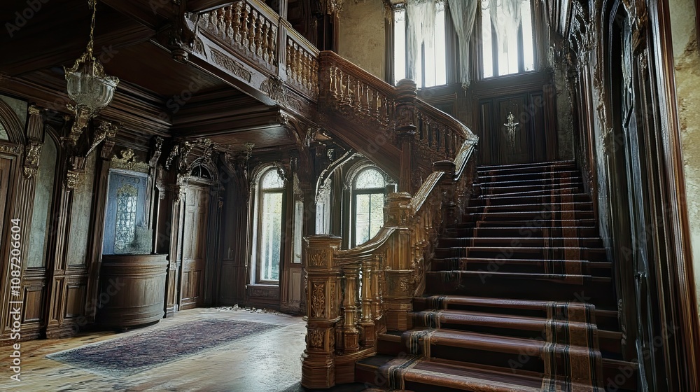 Obraz premium Eerie Mansion Interior 