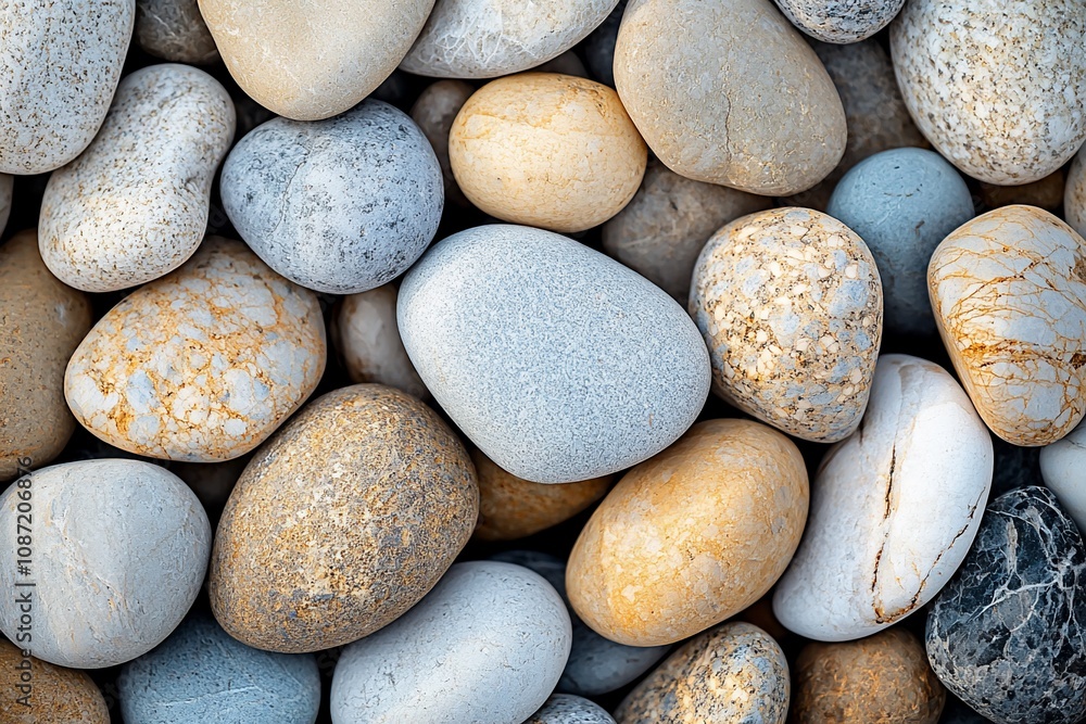 A Tapestry of Nature: Colorful Pebbles and Stones in Harmony A Tapestry of Nature: Colorful Pebbles and Stones in Harmony