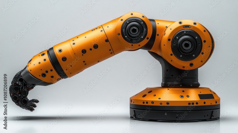 Robotic arm designed for industrial automation and precision tasks. Robotic arm designed for industrial automation and precision tasks.