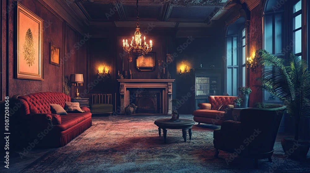 Eerie Mansion Interior Eerie Mansion Interior