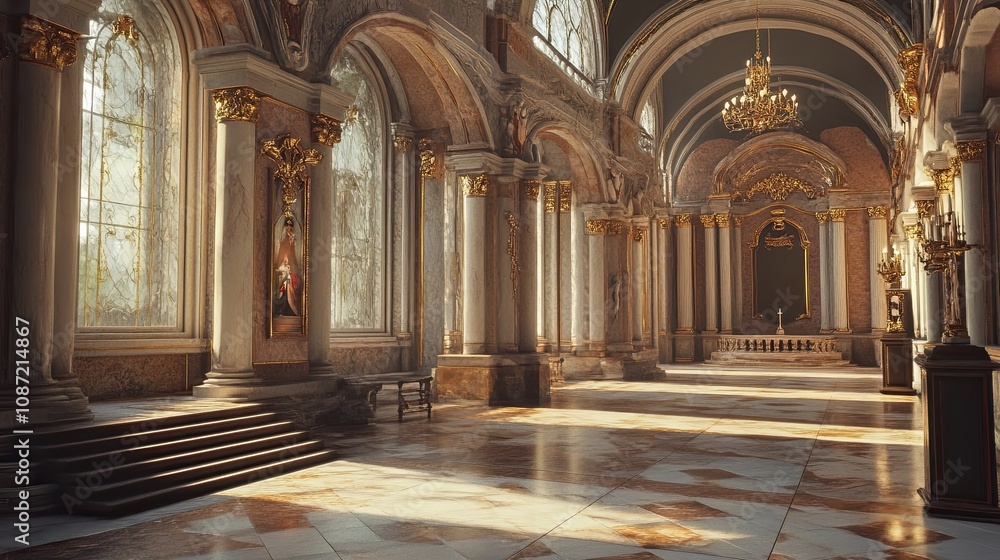Obraz premium Seamless Open-World Interior