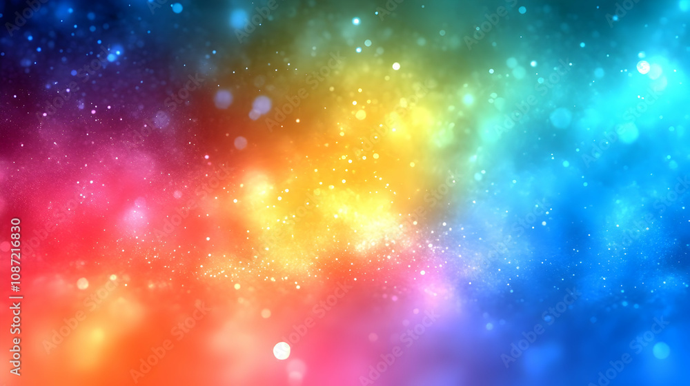 Colorful Abstract Background with Glowing Lights Colorful Abstract Background with Glowing Lights