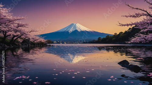 Fuji plum greeting cards