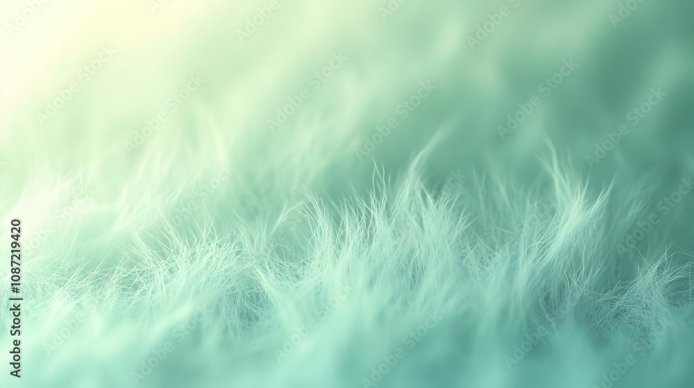 Abstract Green Fur Background Abstract Green Fur Background