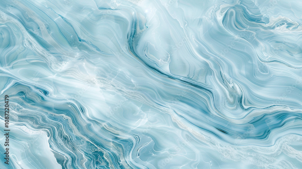 Pale Blue Marble Texture, Icy Tones and Soft Swirls Pale Blue Marble Texture, Icy Tones and Soft Swirls