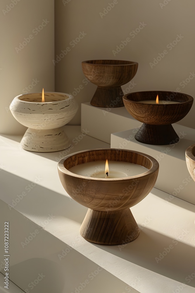 Warmth and Style: Minimalist Candle Set for Cozy Leisure and Intimate Ambiance. Warmth and Style: Minimalist Candle Set for Cozy Leisure and Intimate Ambiance.