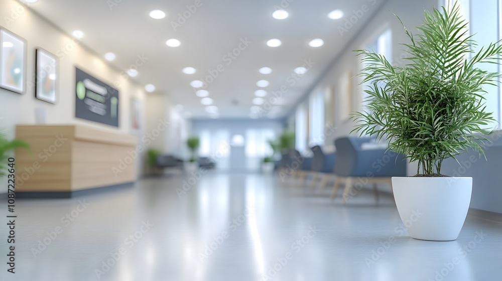 Blurry Wellness Salon Interior: Modern, Empty Space with Soft Focus and Room for Copy Blurry Wellness Salon Interior: Modern, Empty Space with Soft Focus and Room for Copy
