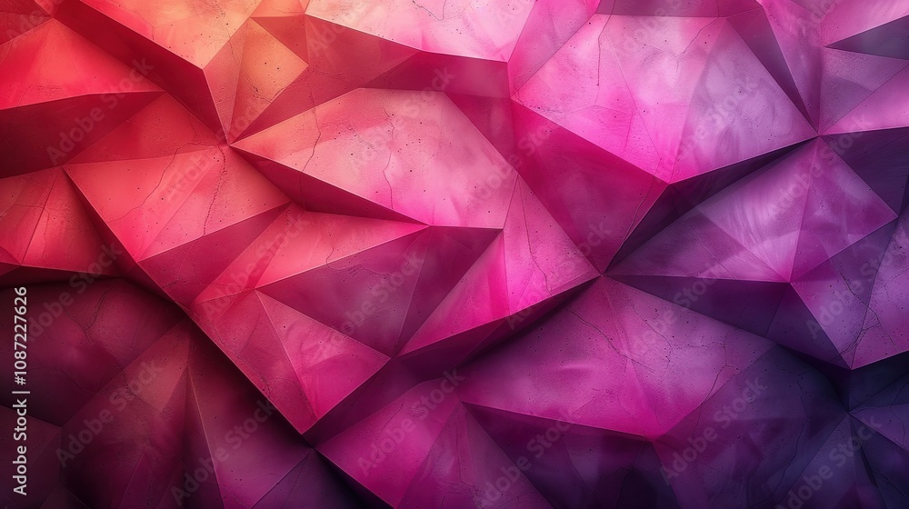 Colorful abstract geometric texture featuring triangular shapes in vibrant hues of pink, purple, and orange Colorful abstract geometric texture featuring triangular shapes in vibrant hues of pink, purple, and orange