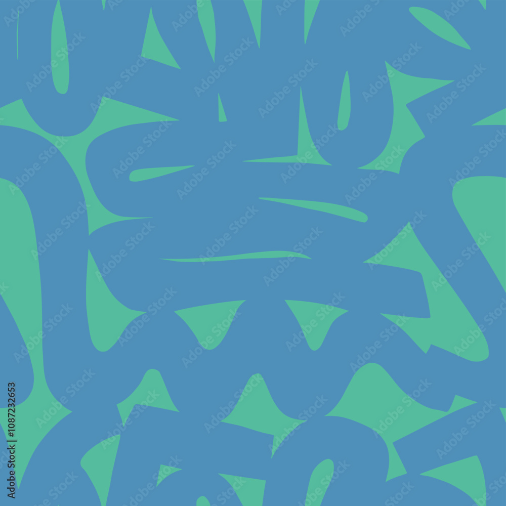Vector doodle line illustration seamless repeat pattern digital artwork Vector doodle line illustration seamless repeat pattern digital artwork