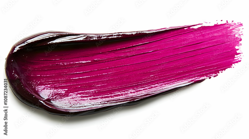 Glossy Magenta Lipstick Swatch Illustration Glossy Magenta Lipstick Swatch Illustration