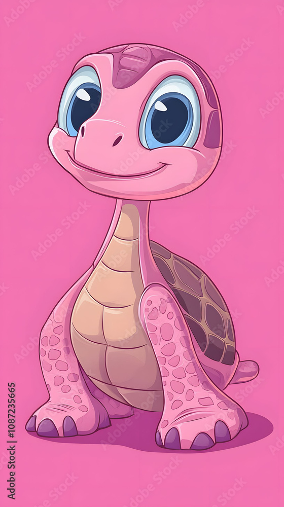 Turtle with a heart on a white background Turtle with a heart on a white background