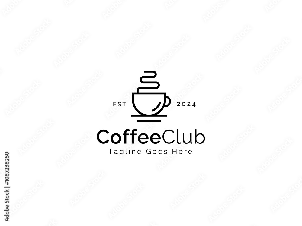 Fototapeta premium Coffee Club Logo