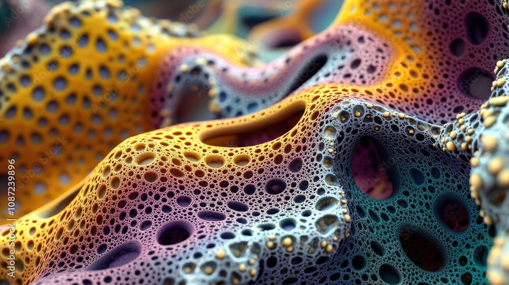 Abstract Fractal Pattern with Vivid Colors and Circular Shapes Abstract Fractal Pattern with Vivid Colors and Circular Shapes