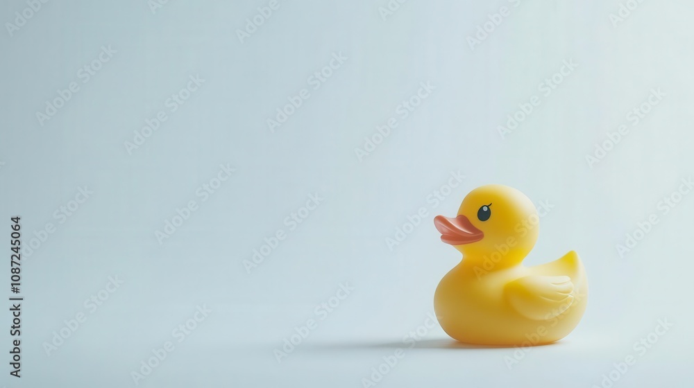 an adorable rubber duck isolated on a white background, bringing a playful touch to the scene, embodying childhood nostalgia and simplicity an adorable rubber duck isolated on a white background, bringing a playful touch to the scene, embodying childhood nostalgia and simplicity