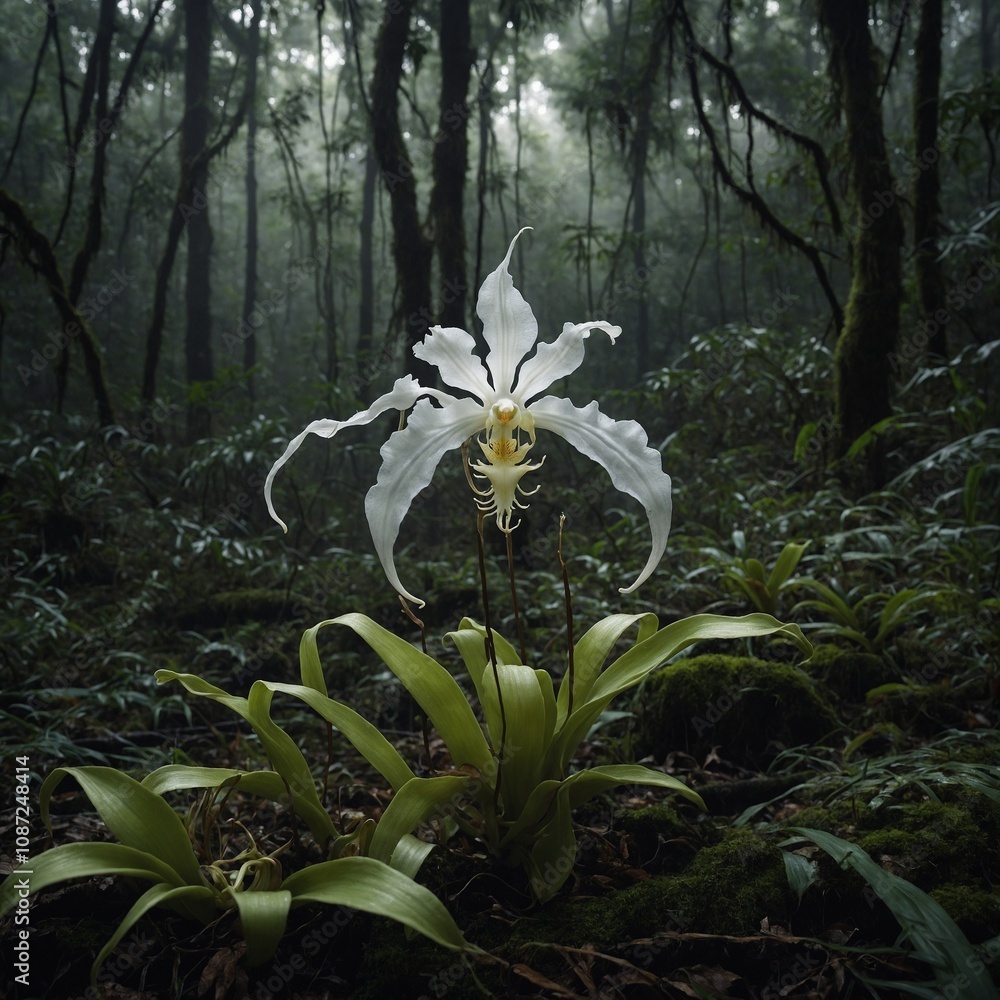 Obraz premium Fireflies dancing over blooming wildflowers at dusk. 