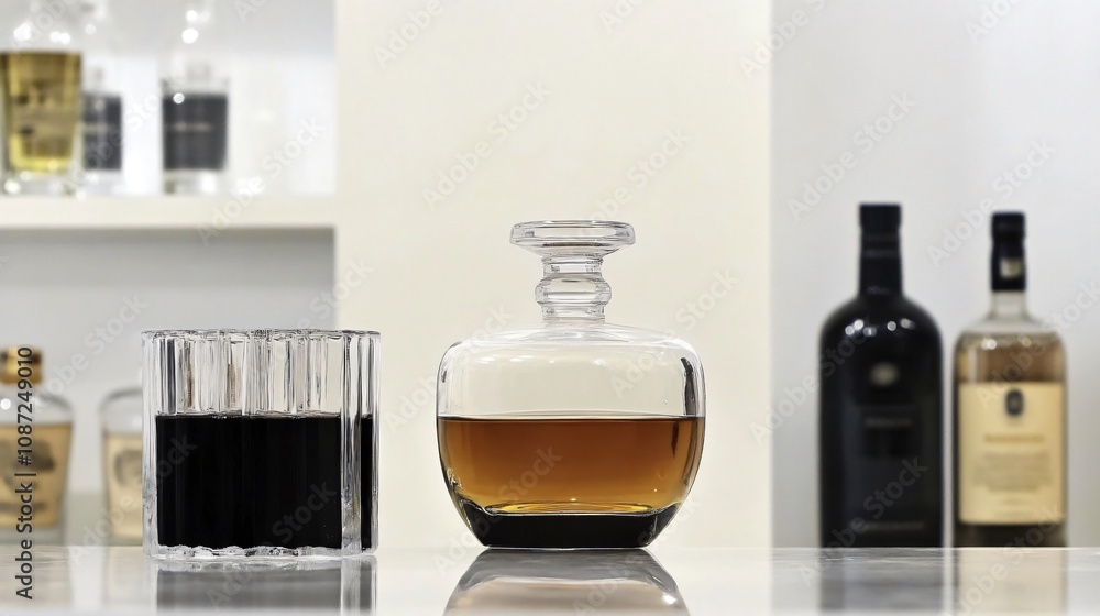 Exquisite Crystal Decanter and Glass: A Celebration of Fine Spirits Exquisite Crystal Decanter and Glass: A Celebration of Fine Spirits