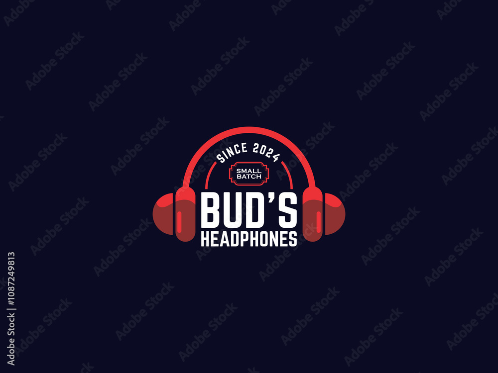 Fototapeta premium Headphones Logo Design
