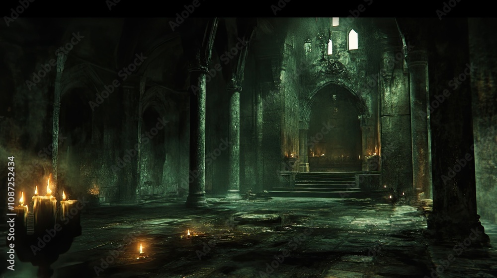 Fototapeta premium Spooky Castle 