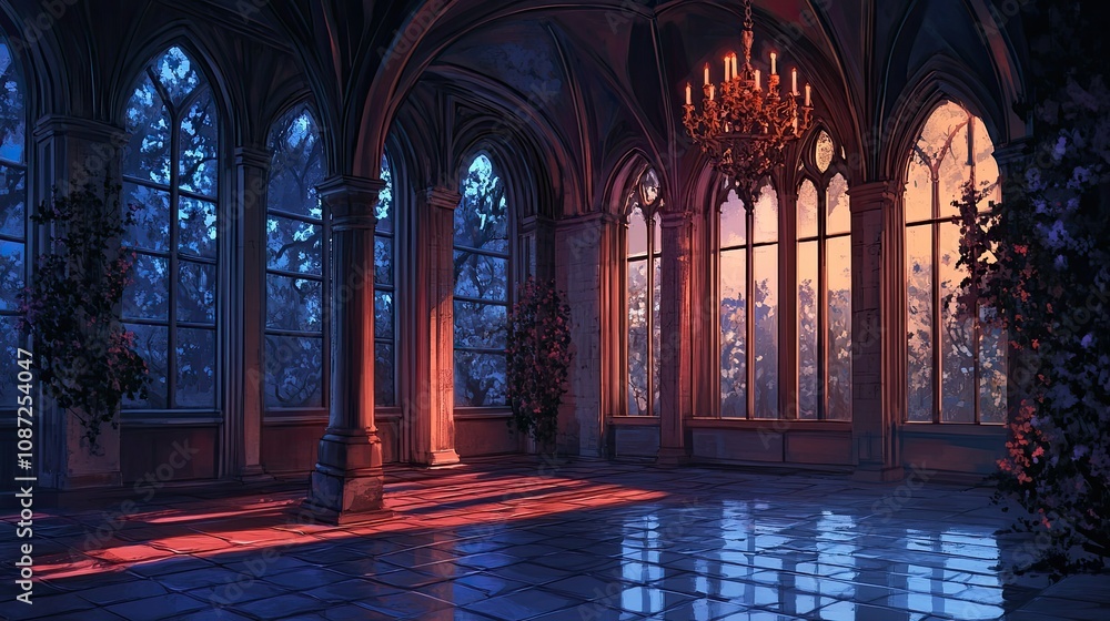 Fototapeta premium Spooky Castle 
