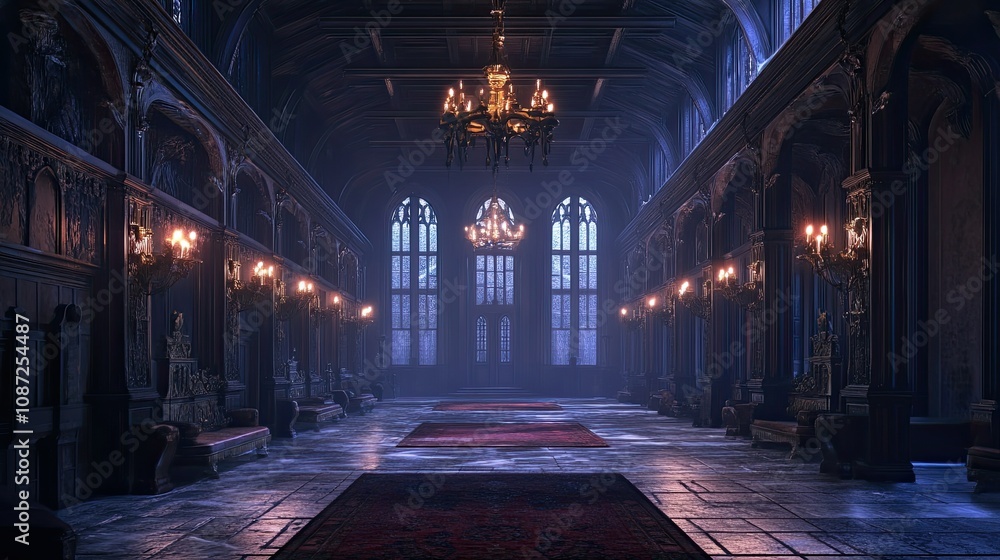 Fototapeta premium Spooky Castle 