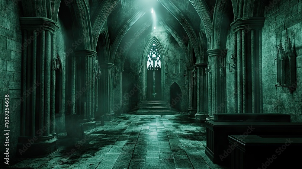 Fototapeta premium Spooky Castle 