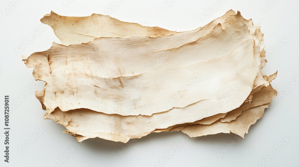 Fototapeta premium Antique Dried Leaf Canvas: A Textured, Rustic Background for Classic and Vintage Design. Ideal for Eco, Natural, and Botanical Decoration. 