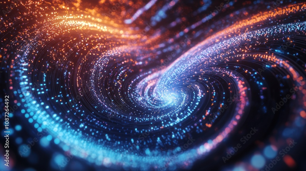 Abstract Swirling Galaxy of Light Abstract Swirling Galaxy of Light