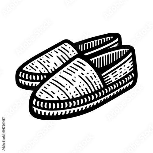 Simple Vector Icon of a Espadrilles – Logo Design Illustration