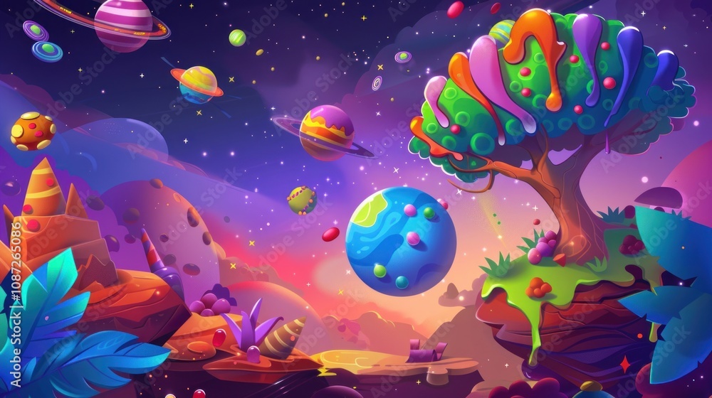 Candy Planet Landscape Candy Planet Landscape