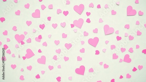 Enchanting Pink Hearts Background for Romantic Cards, Invitations, and Digital Art - Perfect for Valentine's Day and Love Themed Projects