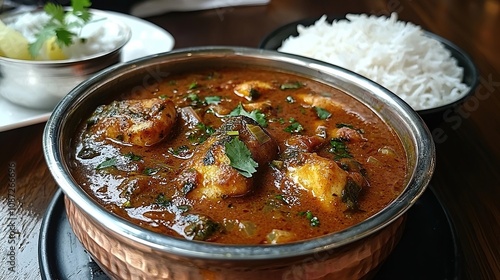 pandhi meen kulambu indian seafood photo