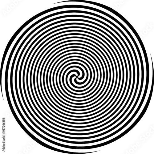 Circle Round Spiral. Spiraling. Vector design elements with lines. Lines Abstract Geometric Stripe 