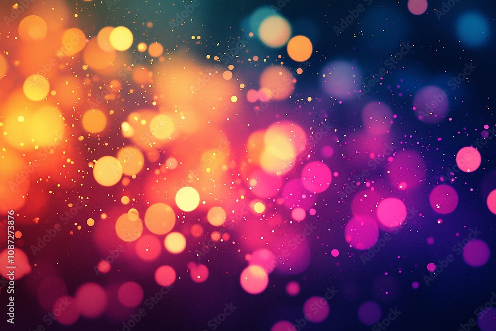 Vibrant Bokeh Background: Colorful Lights and Soft Focus Vibrant Bokeh Background: Colorful Lights and Soft Focus