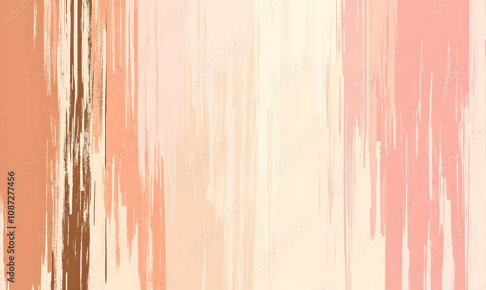 Abstract art background with soft peach, beige, and brown vertical brush strokes. Ideal for website banners, presentations, or social media posts. Abstract art background with soft peach, beige, and brown vertical brush strokes. Ideal for website banners, presentations, or social media posts.