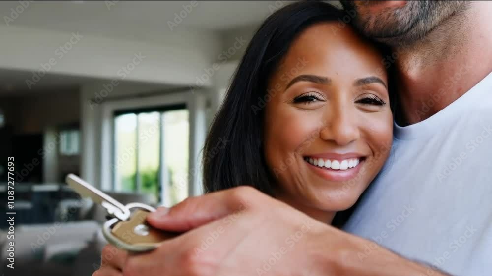 New homeowners celebrate their first house keys New homeowners celebrate their first house keys