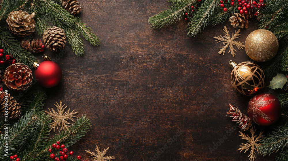 Beautifully Wrapped Christmas Gift Box.Festive Christmas Gift Boxes Background with Holiday Sparkle. Beautifully Wrapped Christmas Gift Box.Festive Christmas Gift Boxes Background with Holiday Sparkle.