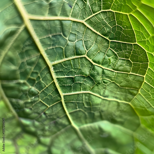 Macro Photography of a Lush Green Leaf - A Botanist's Guide photo