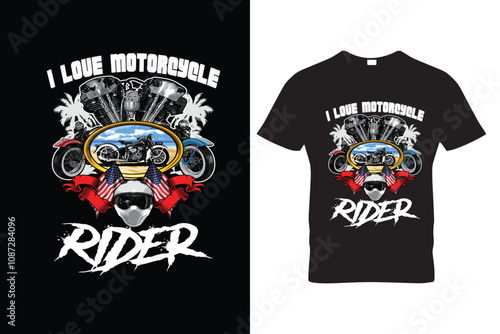 Vintage bike t shirt design vector illustration photo