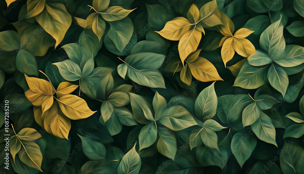 Wind-Blown Leaves Pattern Wind-Blown Leaves Pattern