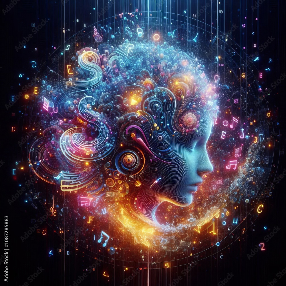 Luminous Lyrics A series of holographic glowing lyrics that seem Luminous Lyrics A series of holographic glowing lyrics that seem