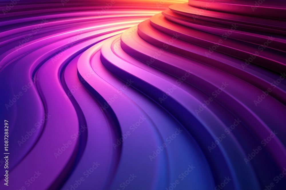 Abstract Purple and Blue Wavy Lines with Gradient Abstract Purple and Blue Wavy Lines with Gradient
