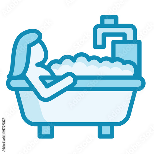 Relaxing Bath Icon