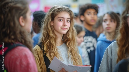 A group of students gathers to elect their class president, showcasing the democratic process and the importance of leadership among peers