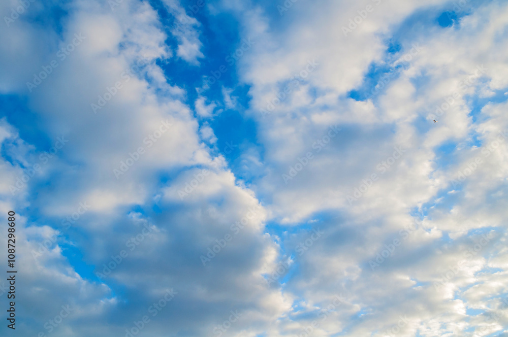 Sky background, natural blue cloudy sky background with clouds Sky background, natural blue cloudy sky background with clouds