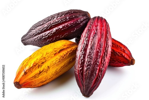 Wallpaper Mural Cocoa Beans Isolated for Chocolate Production Torontodigital.ca